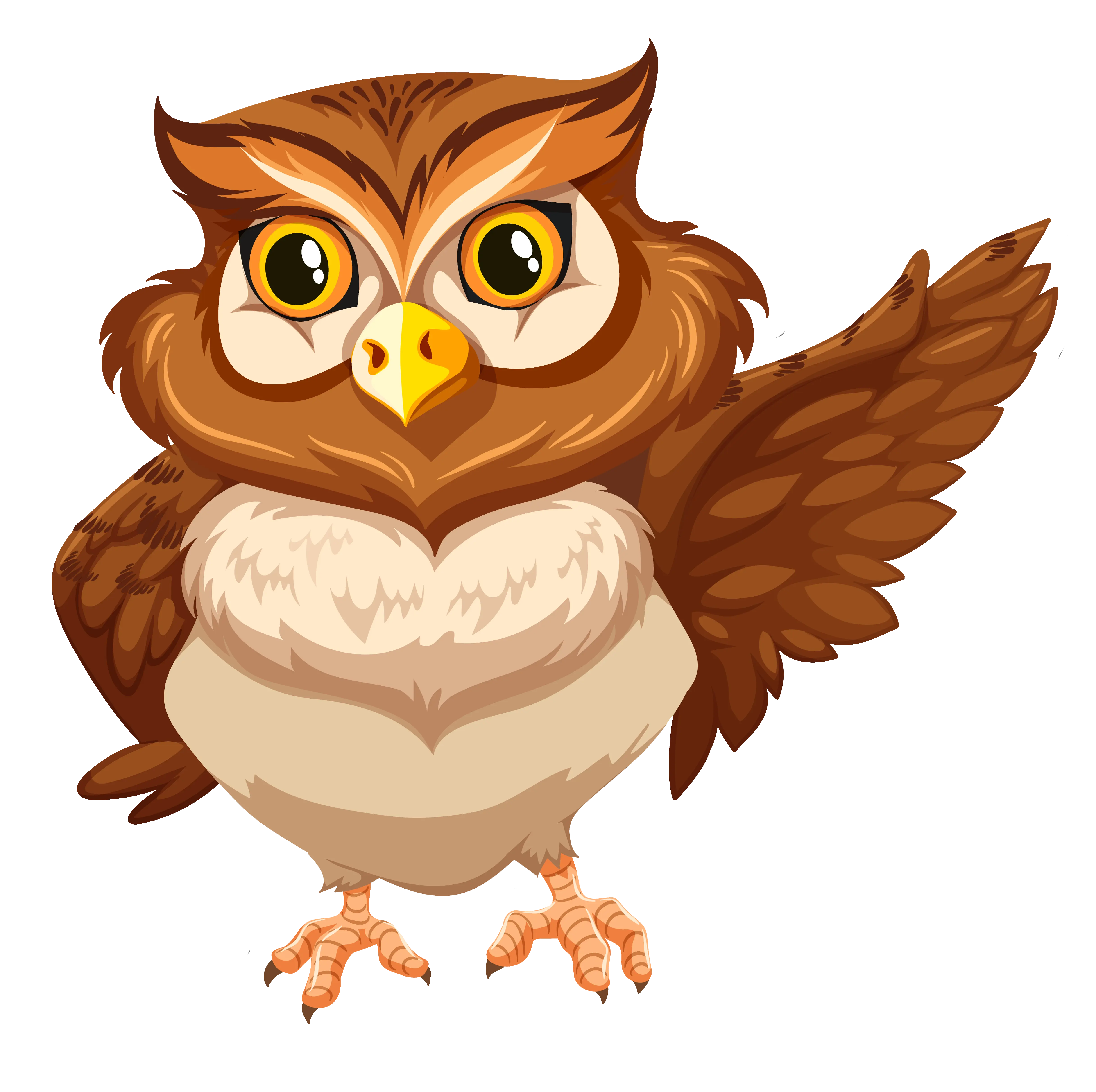 Image of a cartoon owl welcoming you to the page